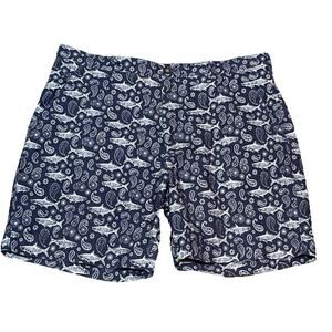 TRUE FLIES Men’s Size 40 Gasparilla Shorts Fishing Blue Fish Print